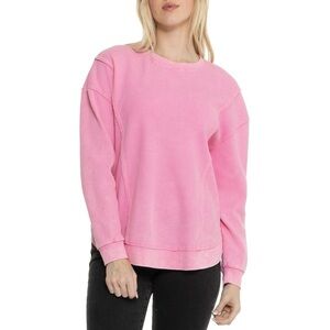 Sunnyside by Sundry Bright Pink Thermal Long Sleeve Top Size L